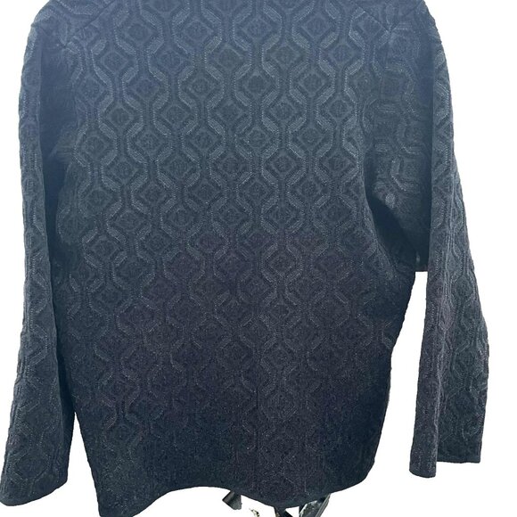 Maje “Madeline” Metallic-Jacquard Knit Cardigan M - Picture 4 of 5